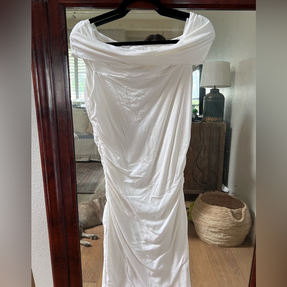 JAMES PERSE white summer soft cotton dress - Picture 4 of 7